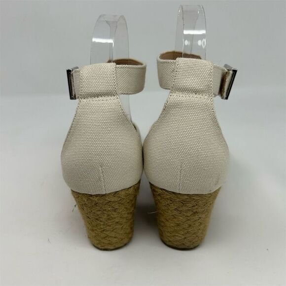 Vionic Women's White Ankle Strap Espadrille Wedge Sandals Size 9 Summer Boho - Picture 8 of 14